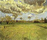 Landscape under Stormy Skies by Vincent van Gogh
